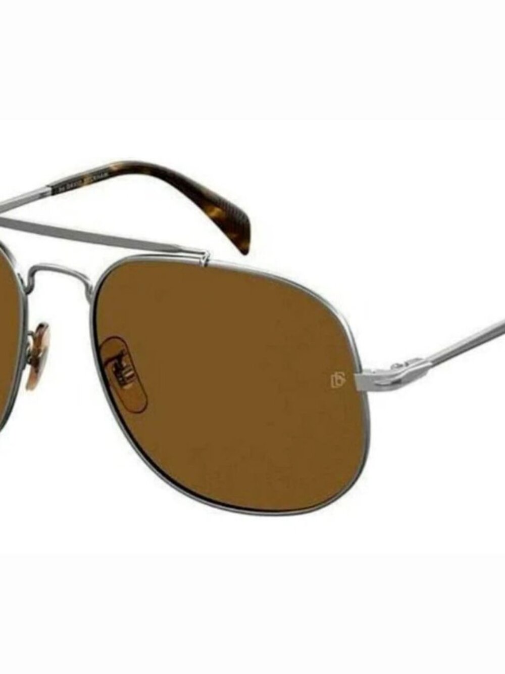 David Beckham DB7004 06LB (60) Men's Ruthenium Frame / Brown Sunglasses